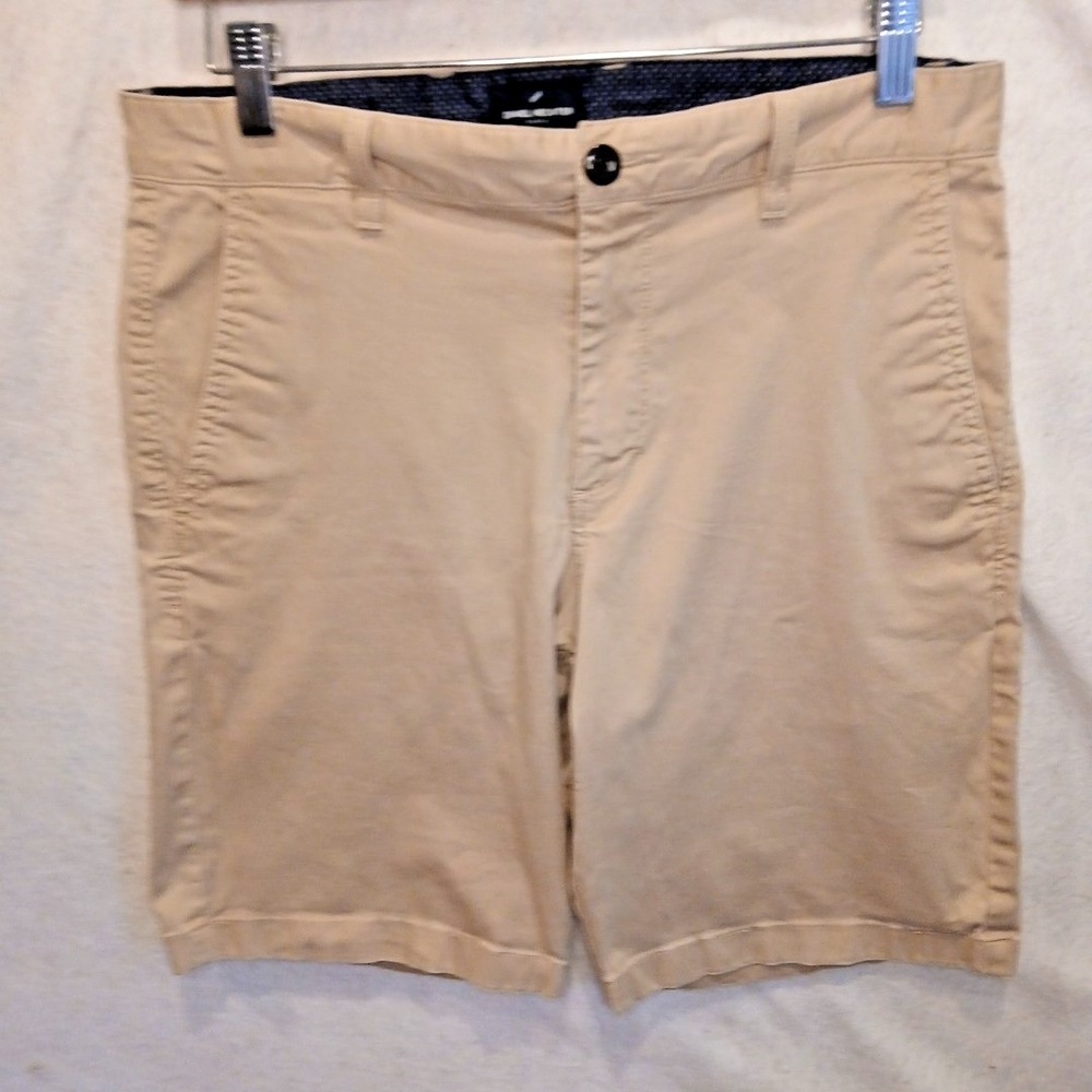 Daniel Hechter Paris Men's Shorts Beige Chino Cotton Blend Size 32 Hiking Golf - Picture 2 of 16